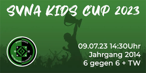 Cover-Grafic SVNA Kids Cup 2023 Jg. 2014 ("ausgeglichen")