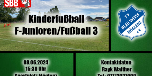 Cover-Grafic Spieltag "Fussball 3" beim SV Blau Weiss Möglenz e.V.