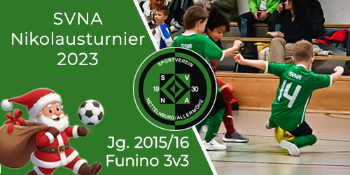Cover-Grafic SVNA  Nikolausturnier 2023 Jg. 2015/16 (Funino)