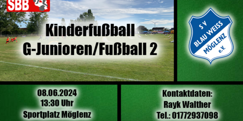 Cover-Grafic Spieltag "Fussball 2" beim SV Blau Weiss Möglenz e.V.