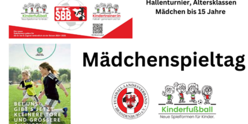 Cover-Grafic Mädchenspieltag in der Halle (bitte die Infobox lesen)