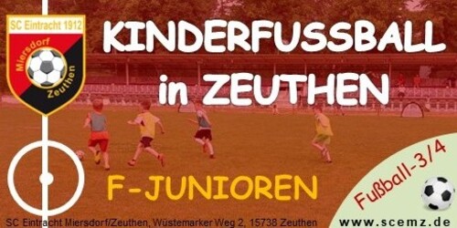 Cover-Grafic SC Eintracht Miersdorf/Zeuthen 1912 e.V. - Kinderfußballspieltag F-Jugend